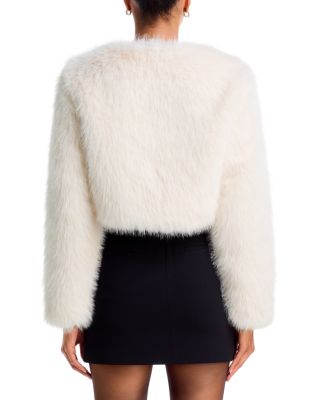 Faux Fur Bolero Jacket - Exclusive - thumbnail 10