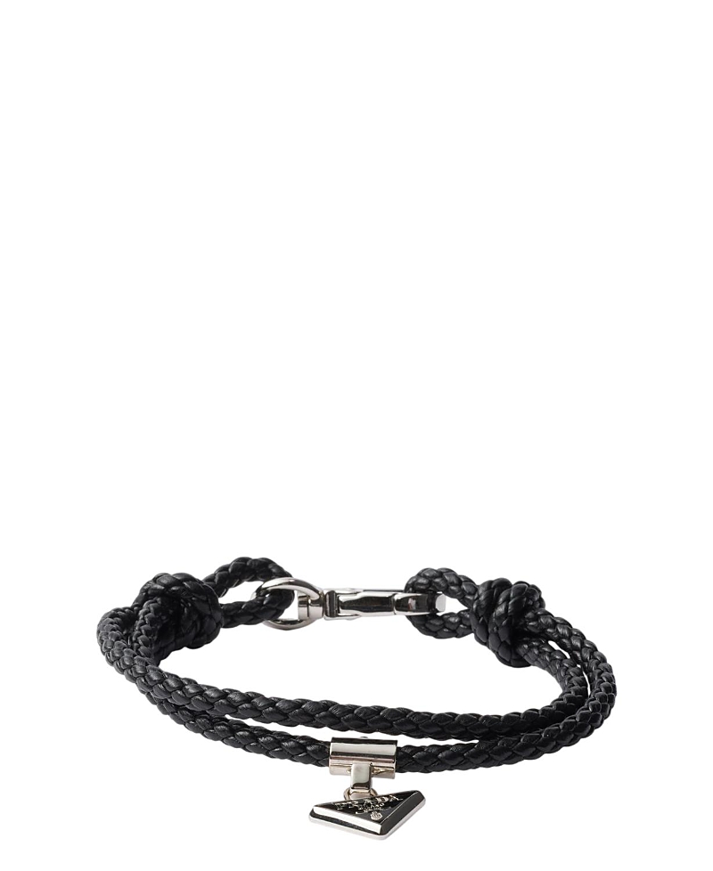 Prada Braided Nappa Leather Bracelet