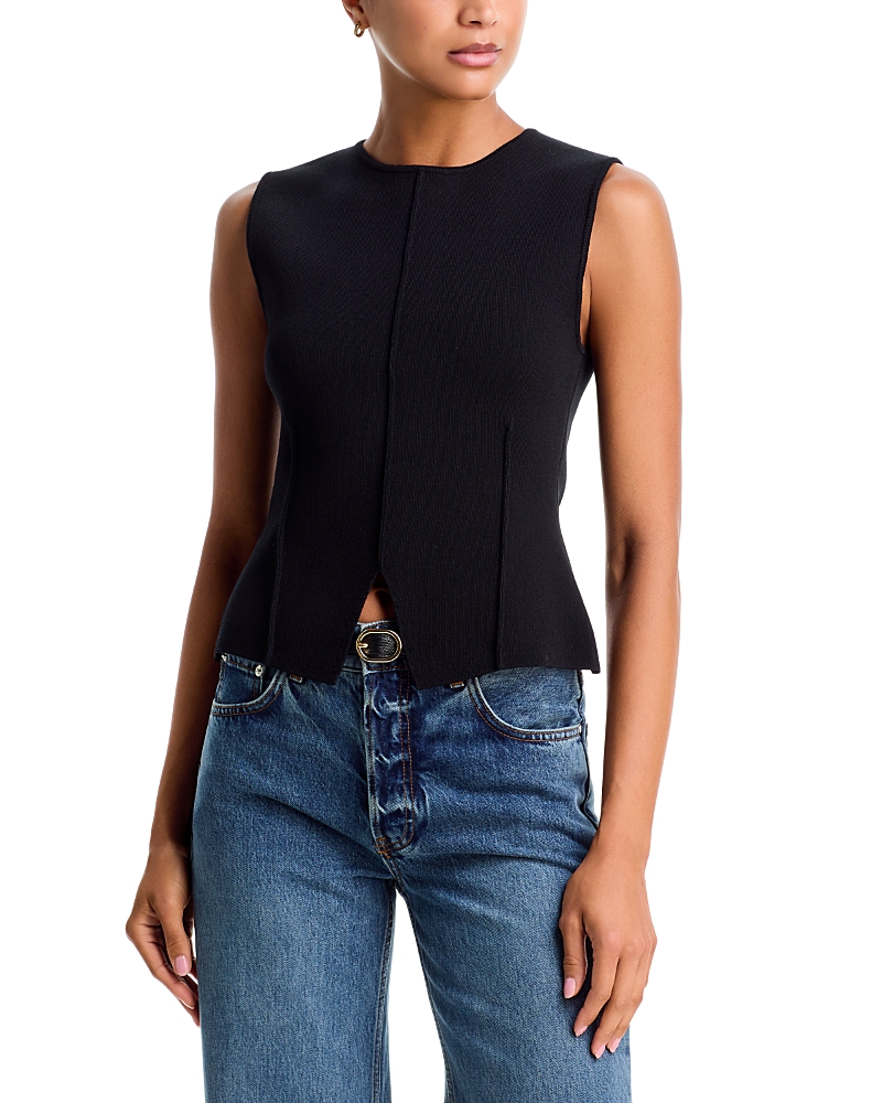 Aqua Fully Fashion Seamed Tank - Exclusive