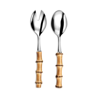 Bamboo Handle Salad Serving Set
