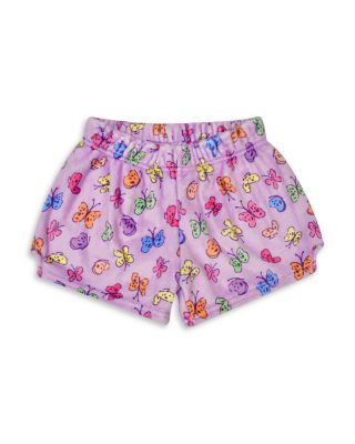 Girls' Bright Butterflies Plush Shorts - Little Kid, Big Kid