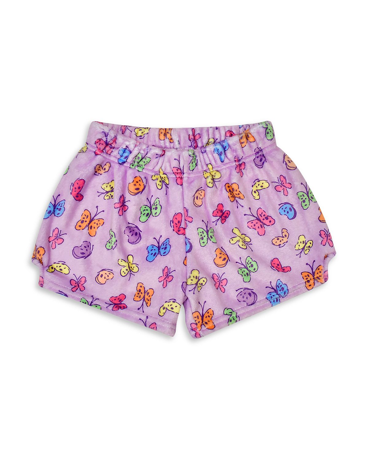 Iscream Girls' Bright Butterflies Plush Shorts - Little Kid, Big Kid