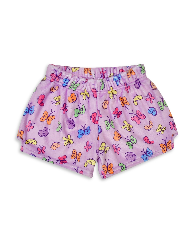 Iscream Girls' Bright Butterflies Plush Shorts - Little Kid, Big Kid
