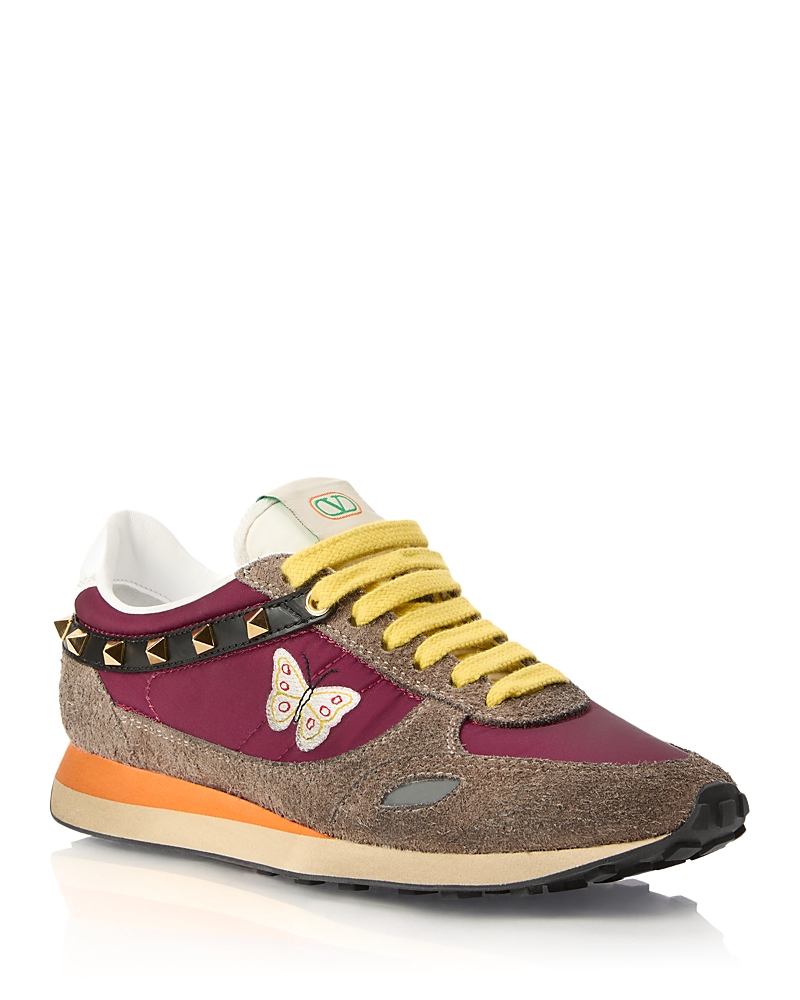 Valentino Garavani Women's Embellished Leather Running Sneakers