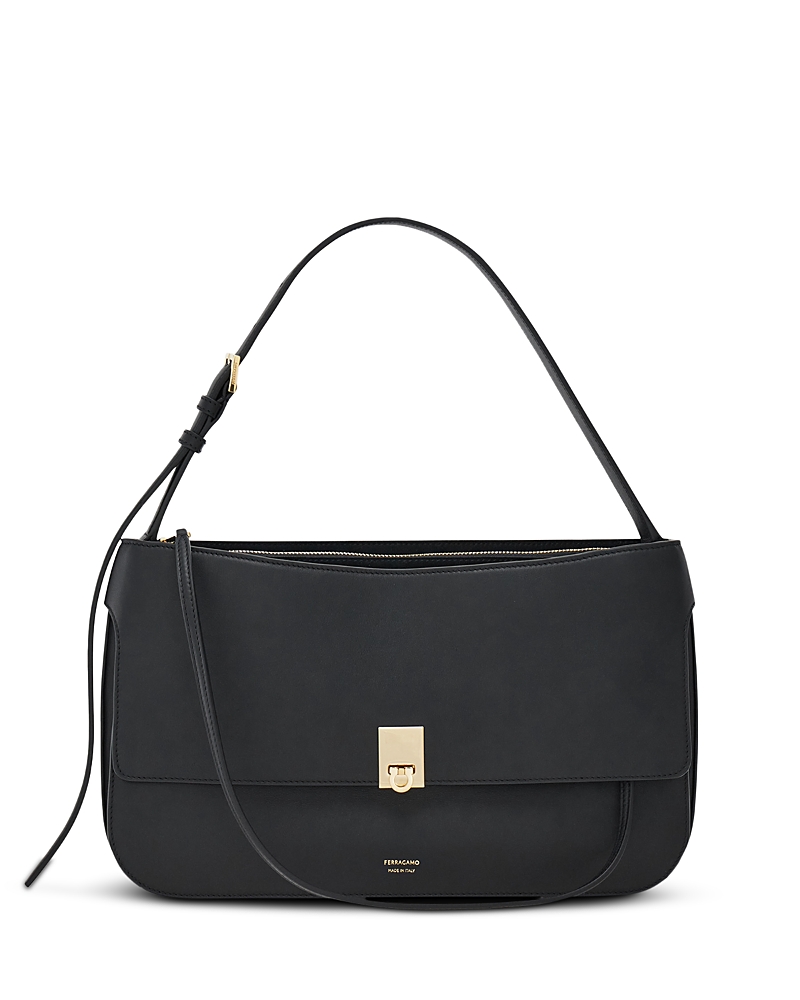 Ferragamo Cara Leather Shoulder Bag