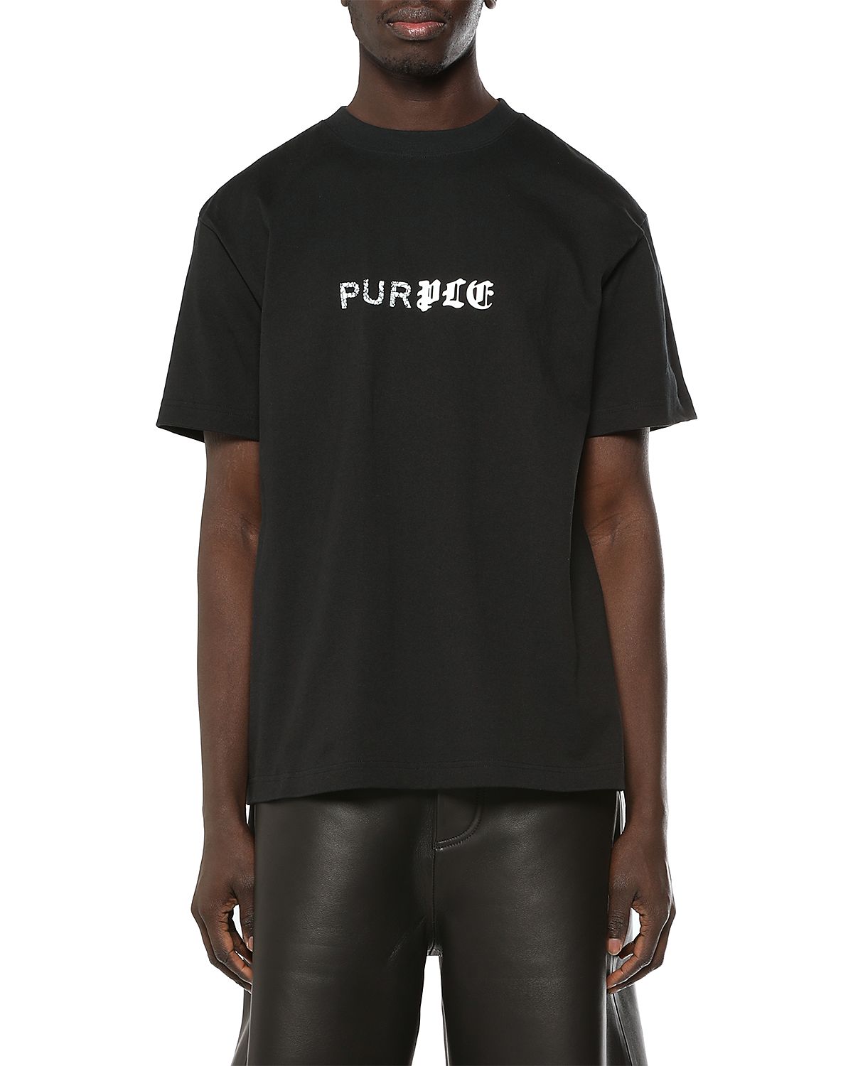 Purple Brand Old English Cotton Logo T-Shirt