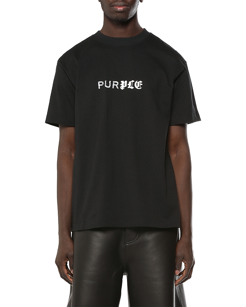Purple Brand Old English Cotton Logo T-Shirt