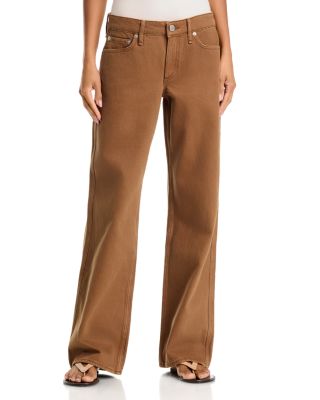 Cam Low Rise Straight Jeans in Tobacco