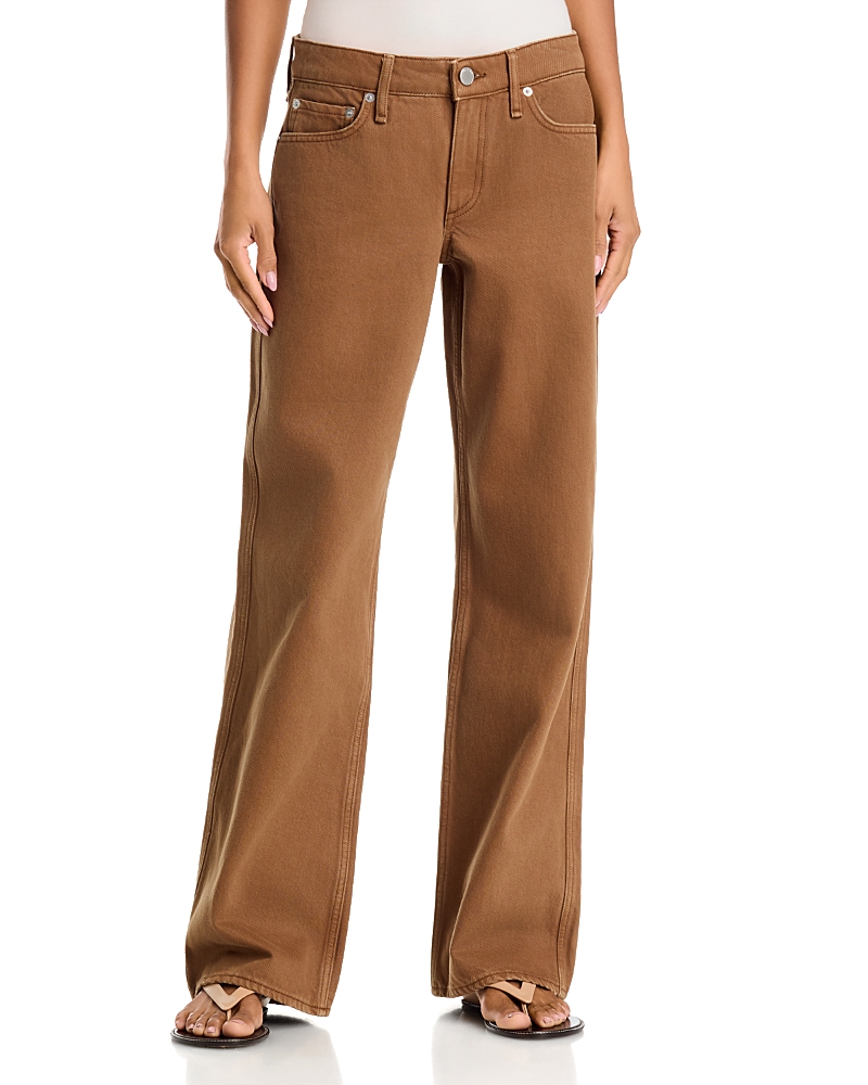 rag & bone Cam Low Rise Straight Jeans in Tobacco