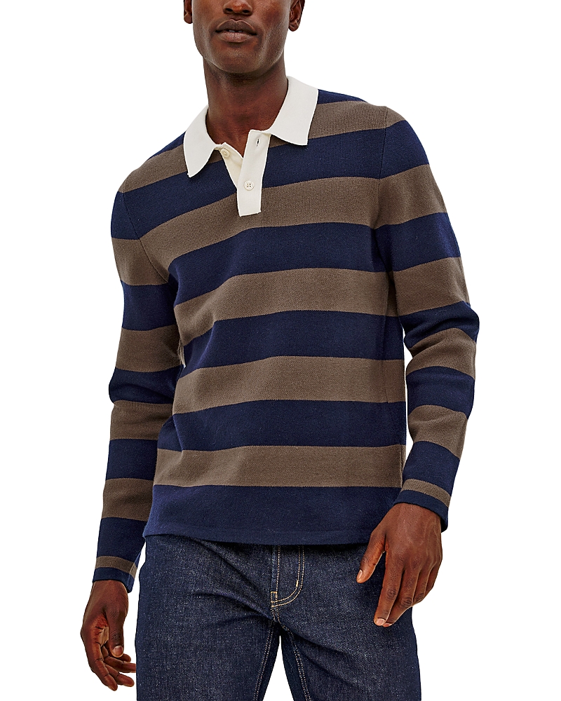Rails Luther Relaxed Fit Striped Polo Sweater