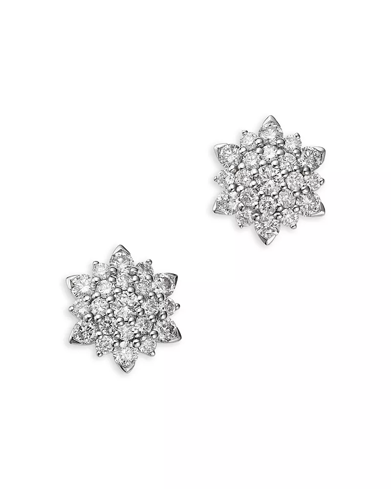Bloomingdale's Fine Collection Diamond Stud Earrings in 14K White Gold, 0.80 tcw