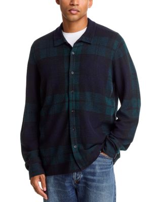 Dalton Knit Plaid Wool Shirt