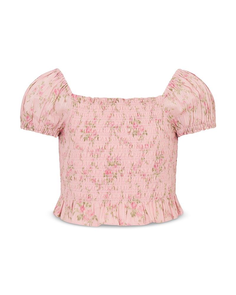 LoveShackFancy Girls' Fabielle Tween Smocked Top - Big Kid
