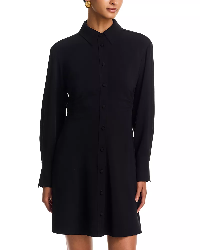 Veronica Beard Shiloh Long Sleeve Collared Mini Dress