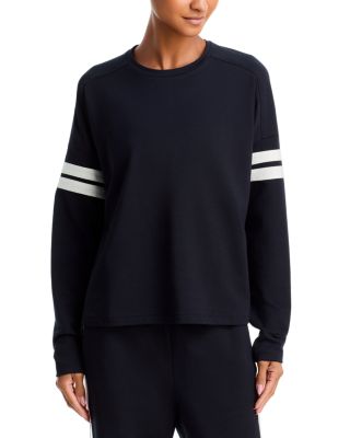 Aqua Athletic Long Sleeve Varsity Top - Exclusive