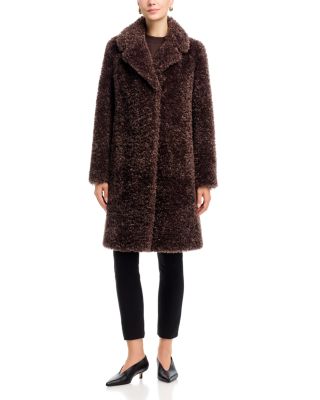 Curly Faux Fur Coat - thumbnail 3