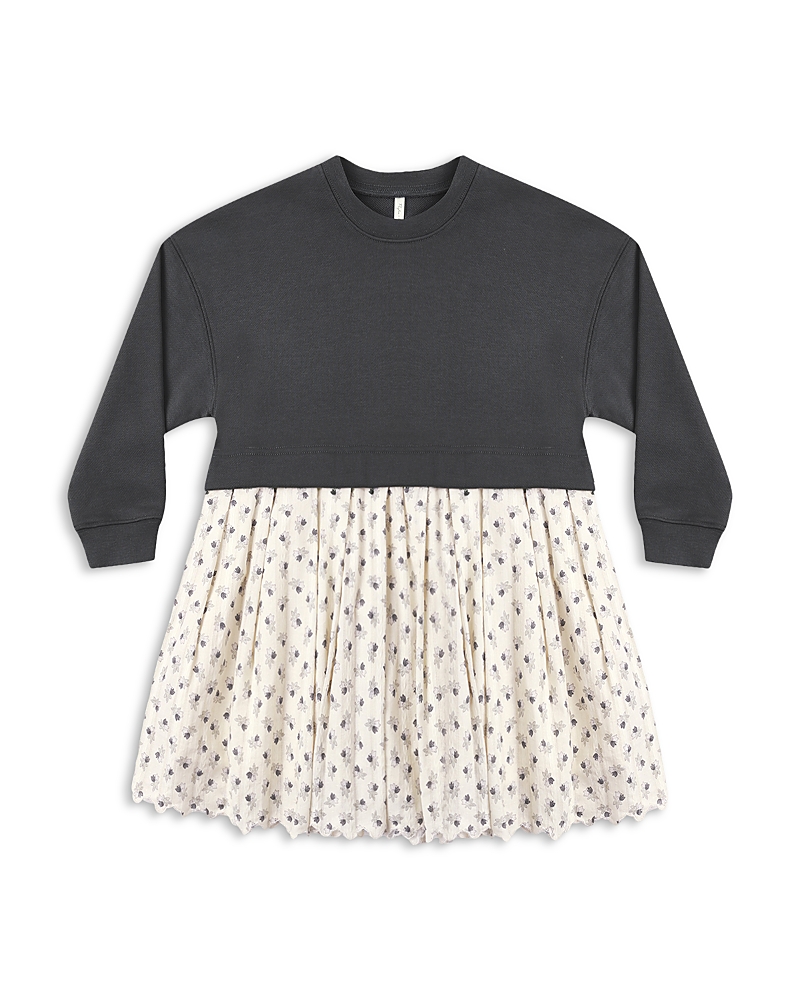 Rylee + Cru Girls' Fleur Sweatshirt Dress - Little Kid, Big Kid