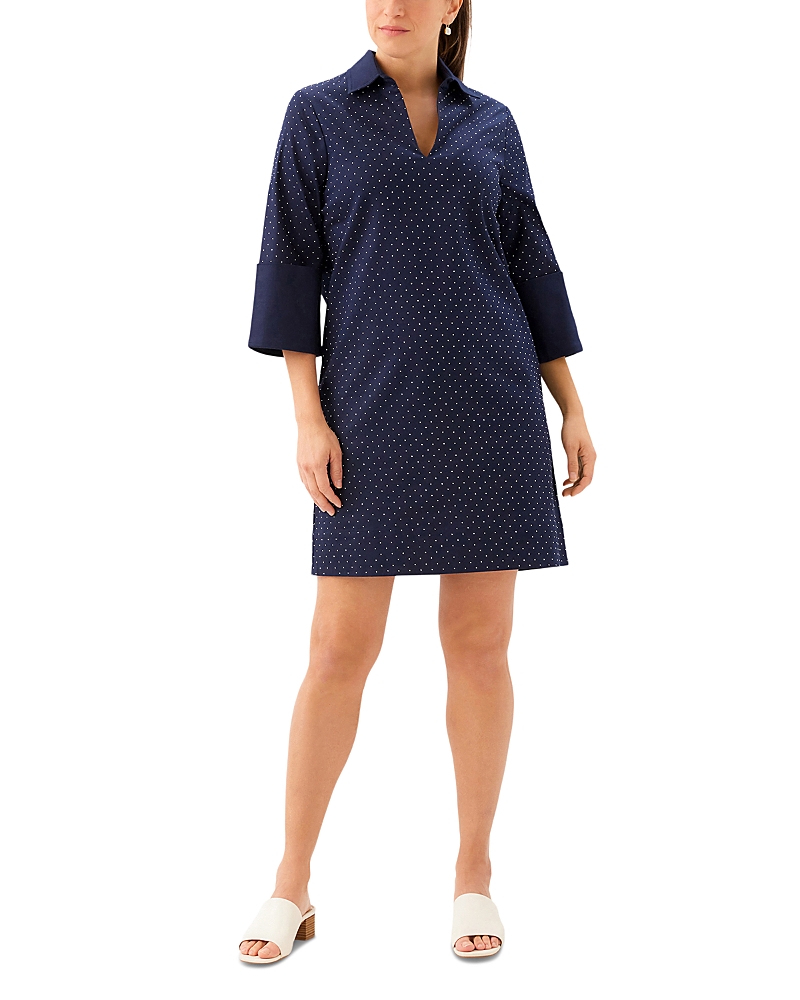 Karen Kane Collared Cuffed Sleeve Dress