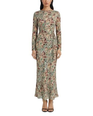 Long Sleeve Printed Dress