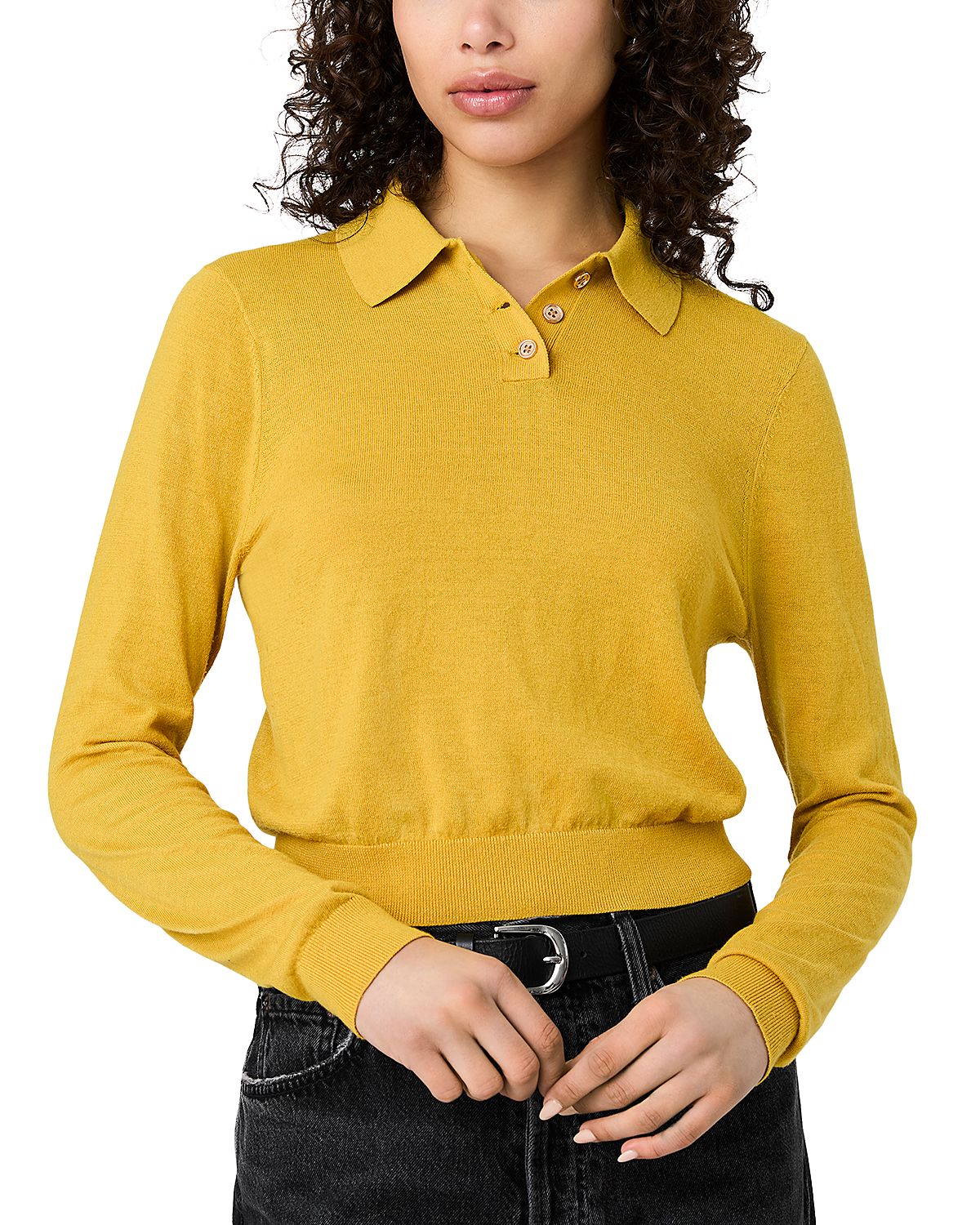 French Connection Nola Knit Polo Top