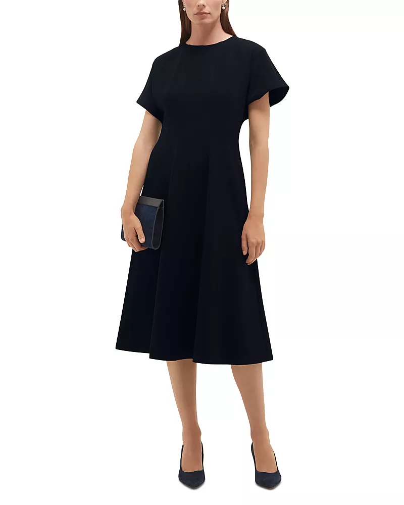 Hobbs London Petites Melina Cap Sleeve Midi Dress