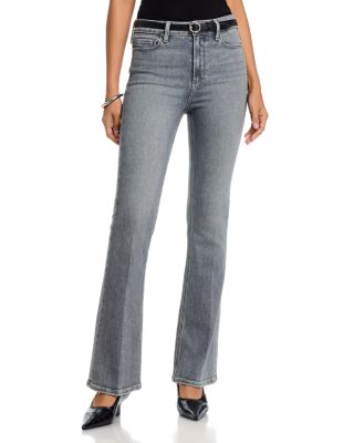 Laurel Canyon High Rise Bootcut Jeans in Smokey Grey