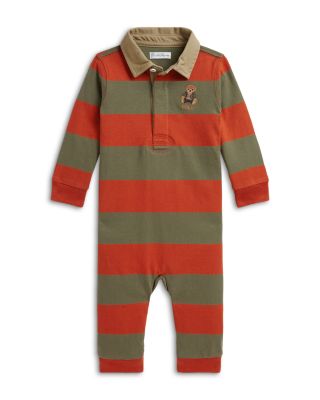 Boys' Polo Bear Cotton Rugby Coverall - Baby
