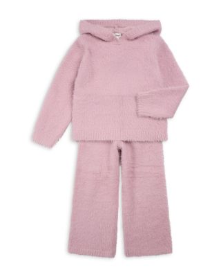 Girls' Feather Yarn Hoodie & Pants Set - Little Kid, Big Kid 