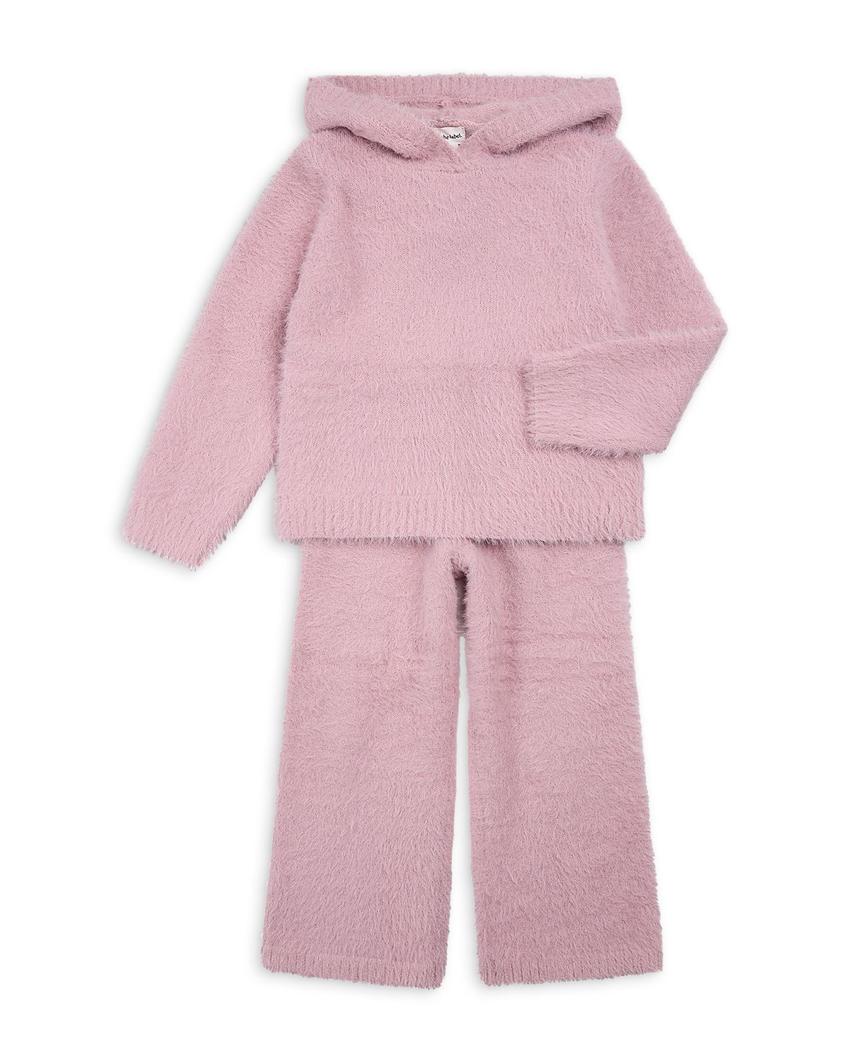 Miles The Label Girls' Feather Yarn Hoodie & Pants Set - Little Kid, Big Kid