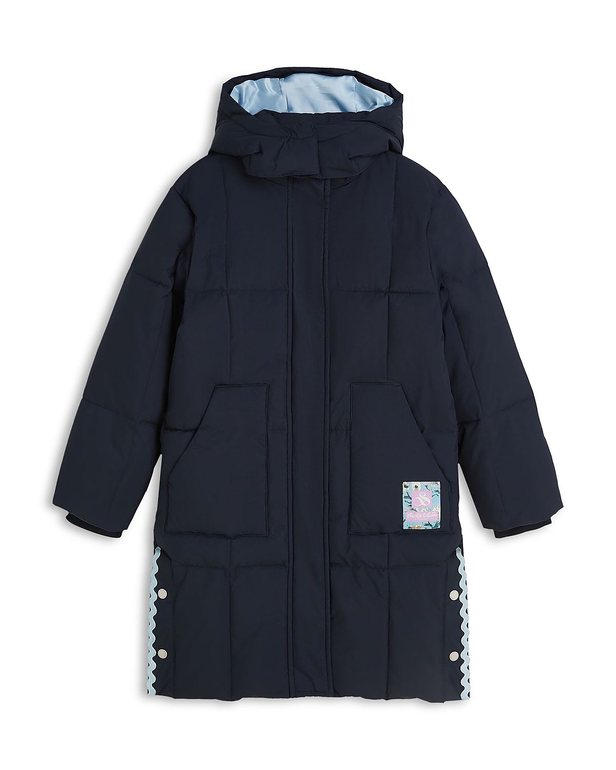 Scotch & Soda Girls' Long Puffer Jacket - Little Kid, Big Kid