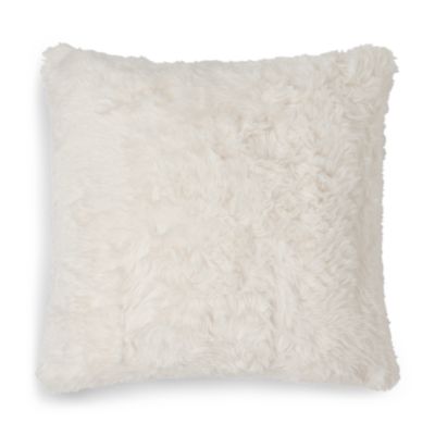 Cloud Faux Fur Throw Pillow, 20" x 20"