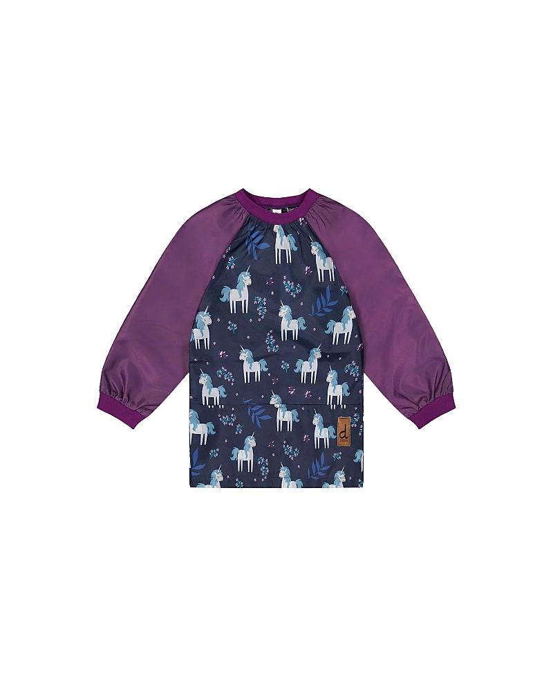 Deux par Deux Girls' Unicorn Practical Durable Protective Apron - Little Kid