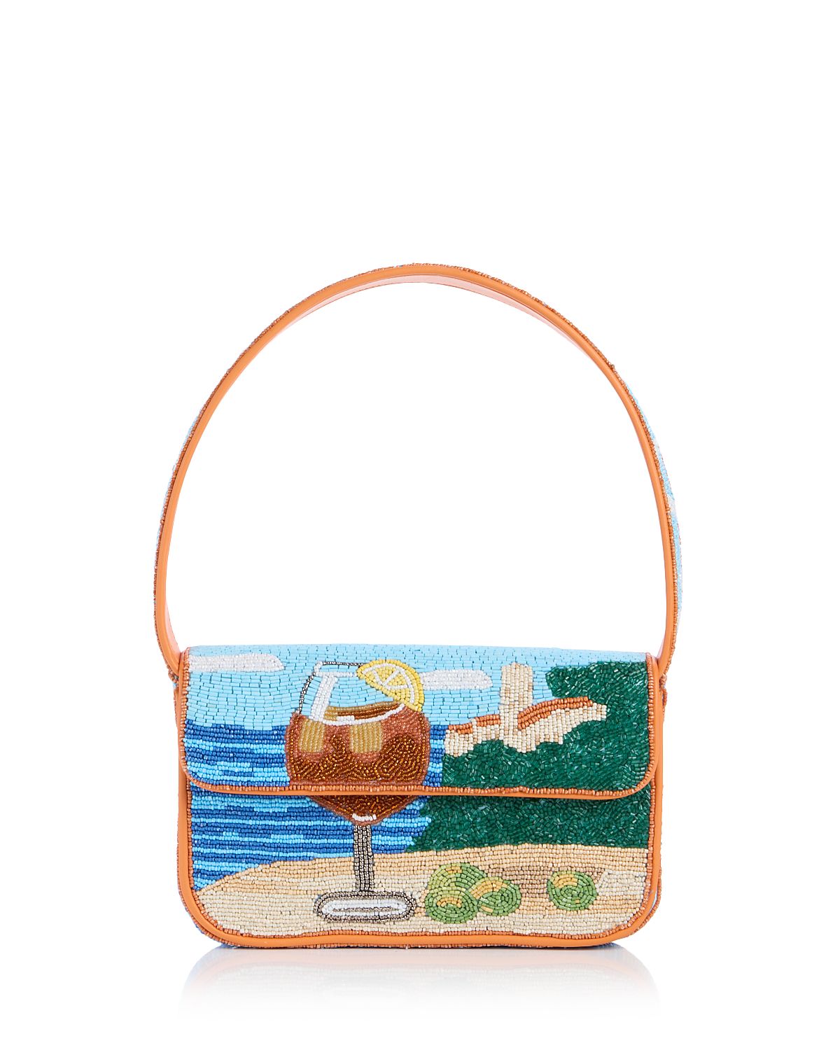 Staud Tommy Beaded Shoulder Bag