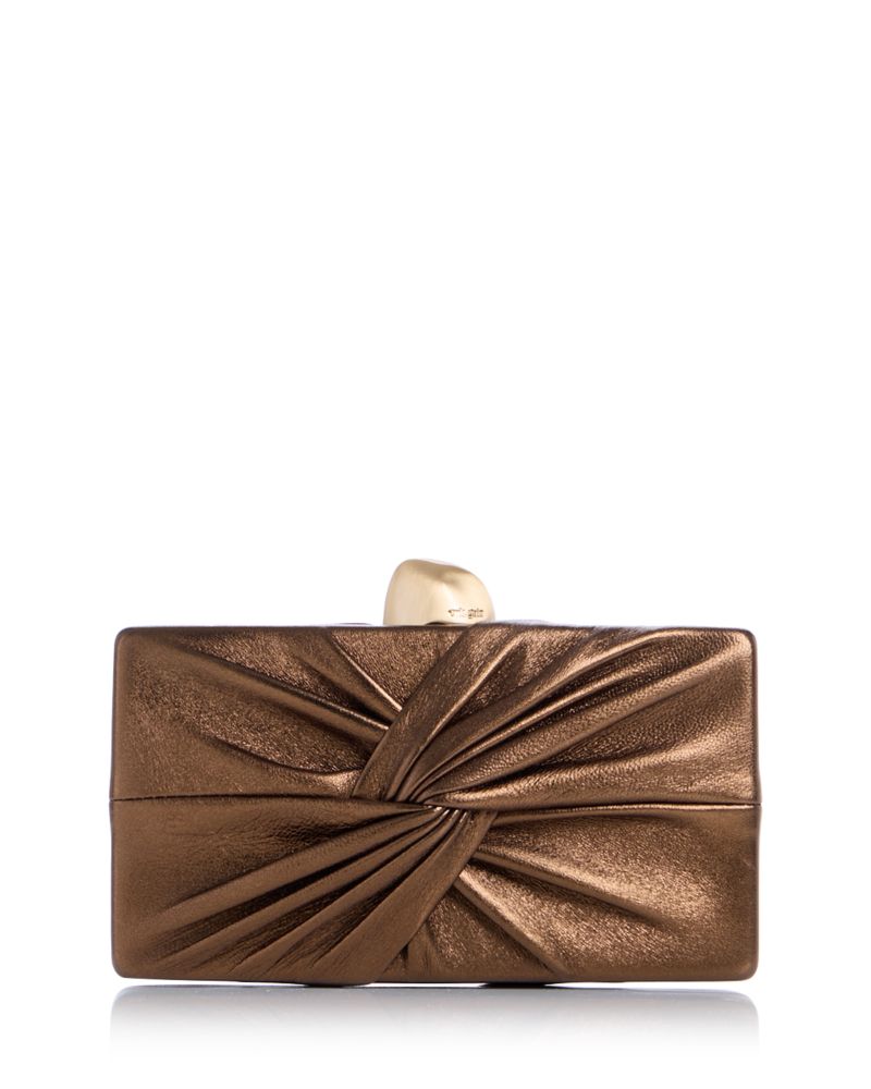 Cult Gaia Lisse Leather Clutch