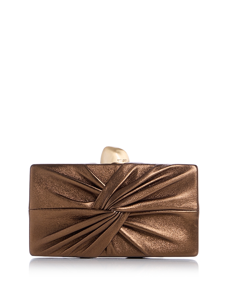 Cult Gaia Lisse Leather Clutch