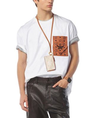 Unisex MCM Monogram Patch Pocket T-shirt in Organic Cotton
