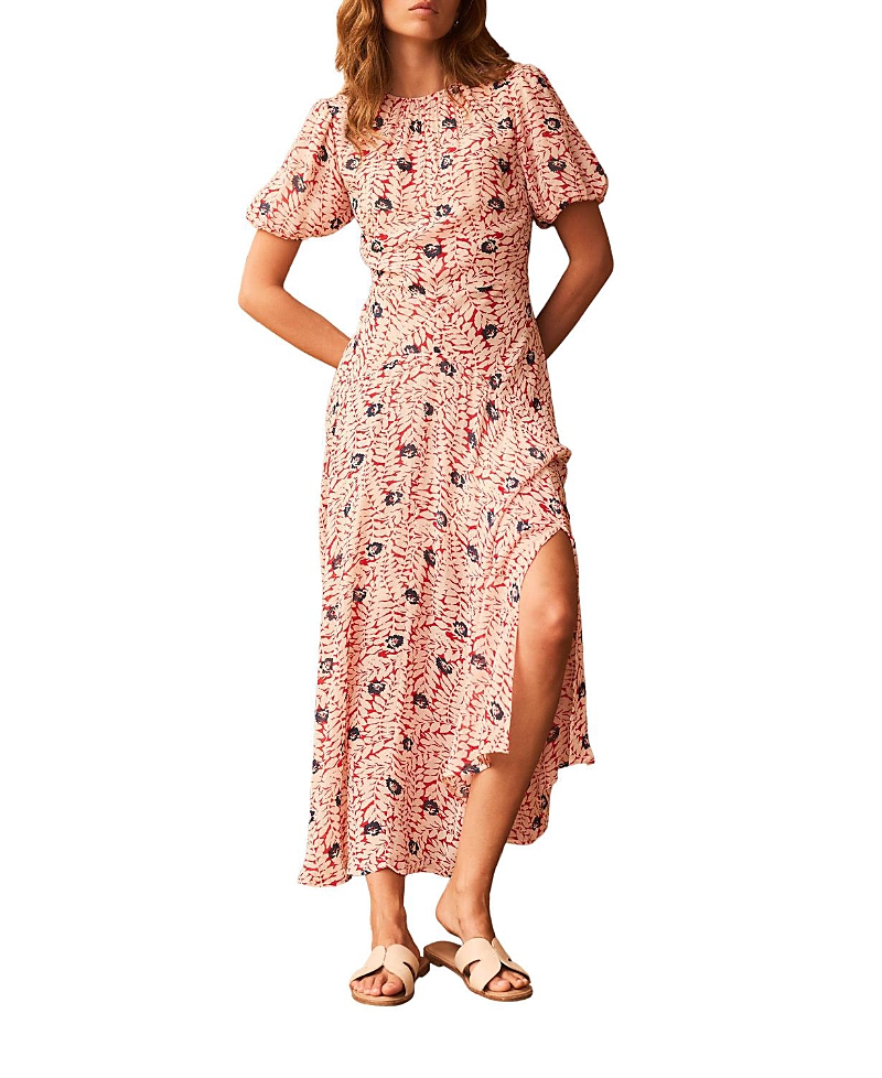 Mint Velvet Women's Printed Puff Sleeve Maxi Dress