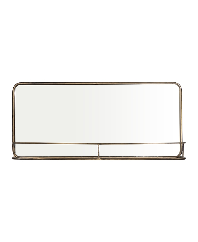 Photos - Other Decoration Olive Grove Wide Metal Framed Wall Mirror with Shelf 93-B05D-9F8F14AC1829