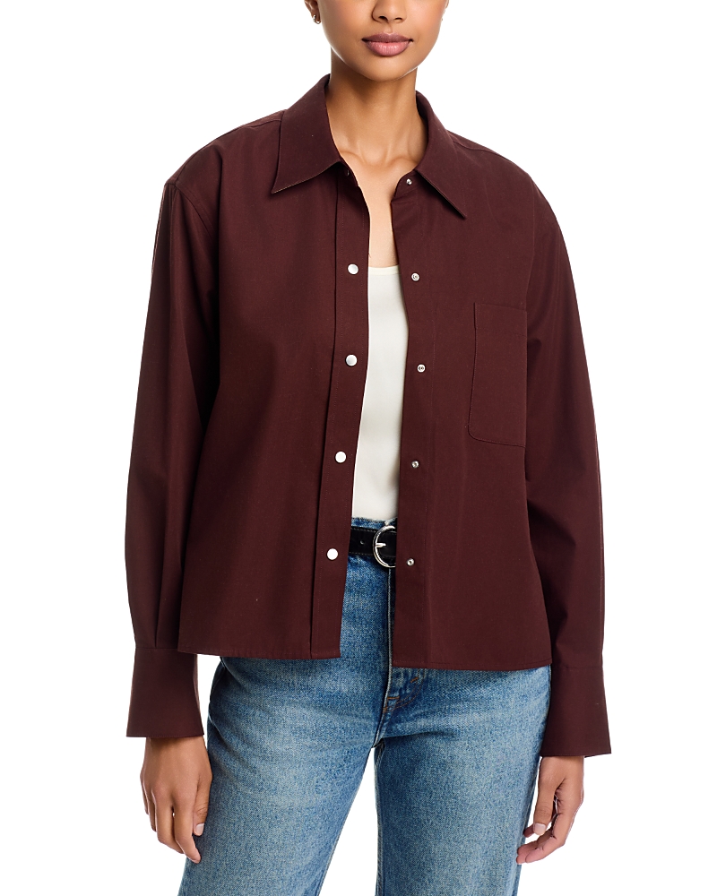 Vince Cotton Snap Closure Shirt