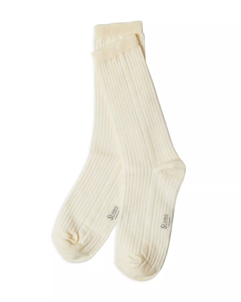 Stems Rib Knit Crew Socks