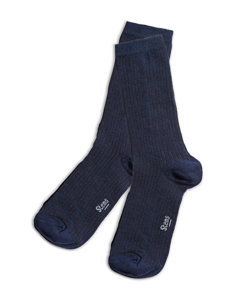 Stems Rib Knit Crew Socks