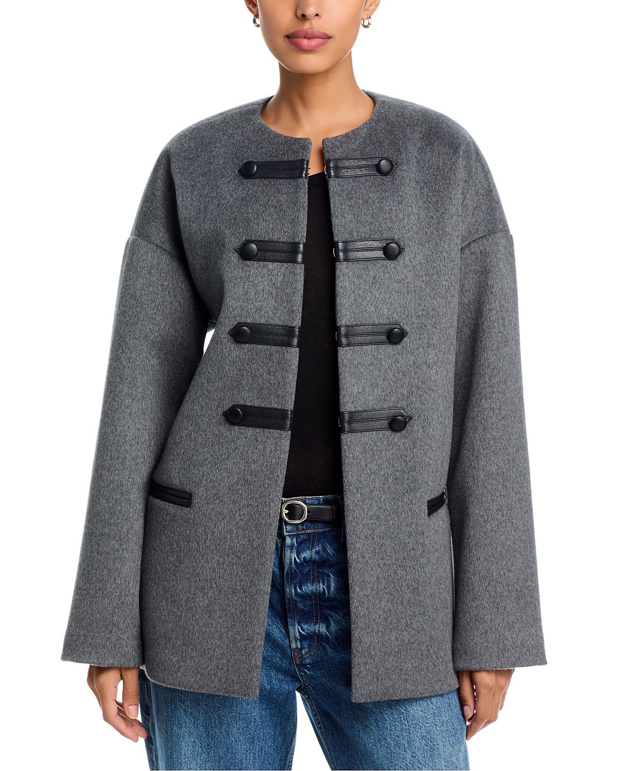 rag & bone Stefan Regalia Collarless Coat
