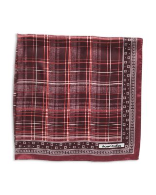 Checkered Silk Scarf