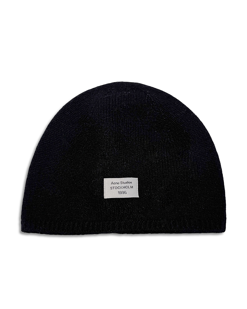 Acne Studios Cashmere Knit Beanie In Purple