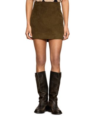 All In Faux Suede Mini Skirt