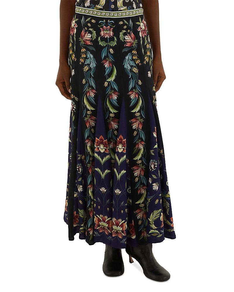 Farm Rio Natalia Black Maxi Skirt