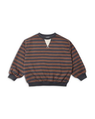 Boys Oversized Crewneck Mulberry Stripe Sweatshirt - Little Kid, Big Kid&nbsp;