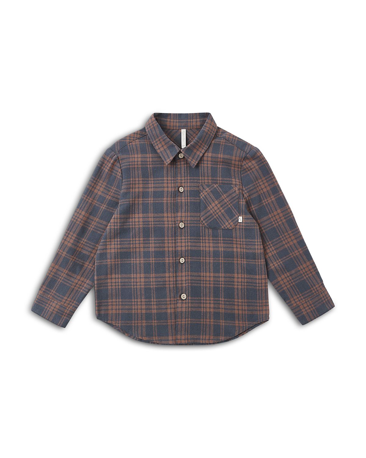 Rylee + Cru Boys Collared Midnight Plaid Long Sleeve Shirt - Little Kid, Big Kid