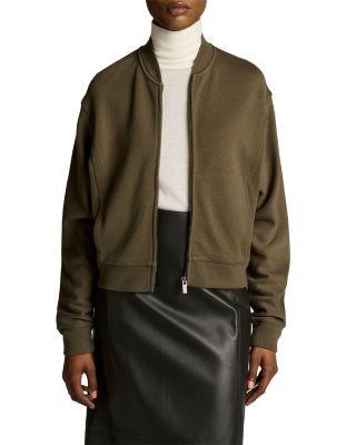 Ponte Knit Bomber Jacket
