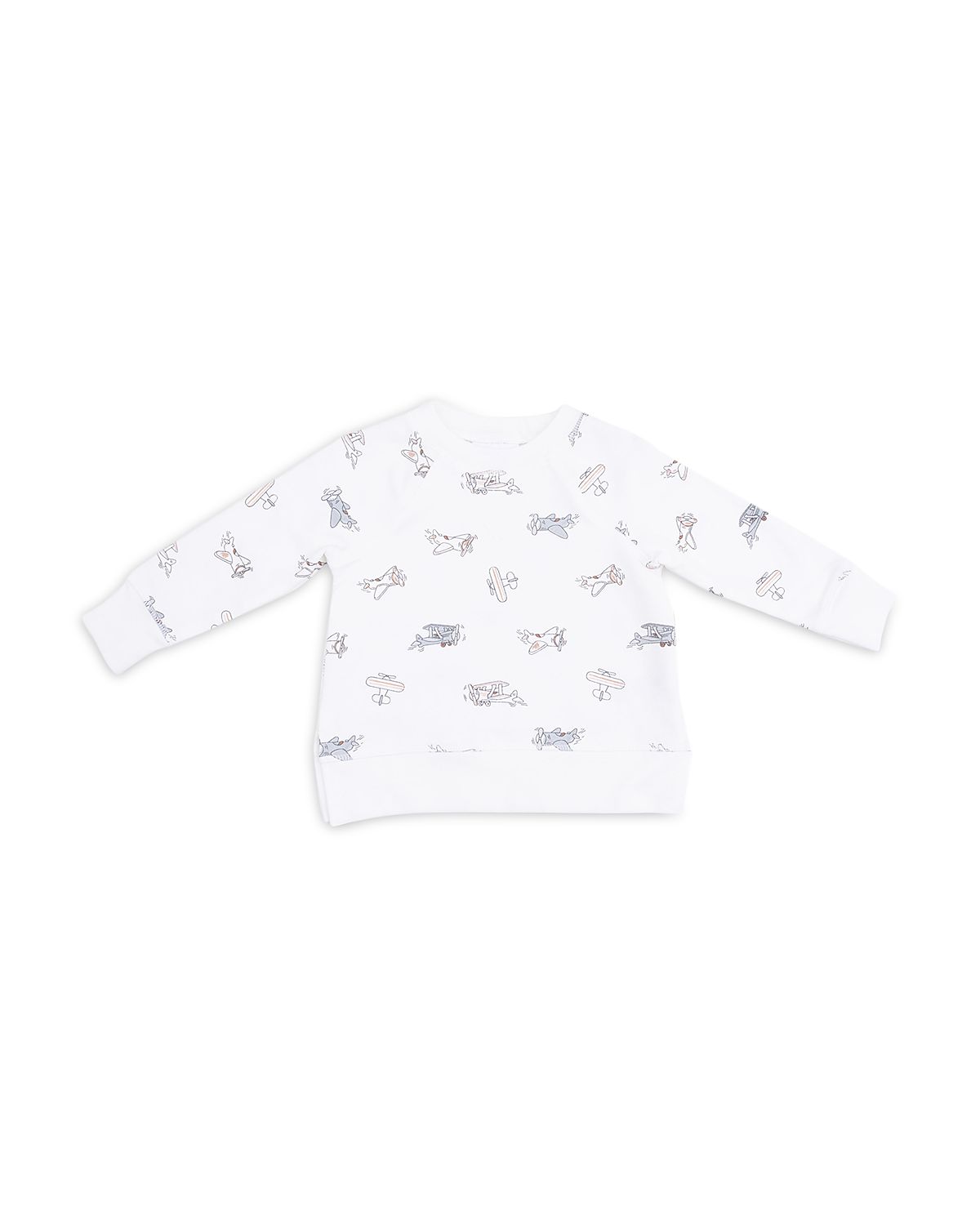 Angel Dear Boys Vintage Airplane Pilots Raglan Sweatshirt - Baby